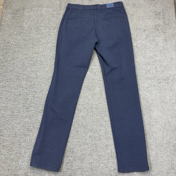 Mugsy Jeans Pants Morgans Mens 31x34 Navy Blue Straight Stretch Chinos K4PNNV - Picture 3 of 11